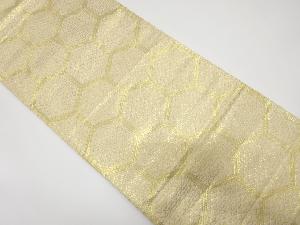 アンティーク　亀甲繋ぎに青海波模様織り出し袋帯（材料）